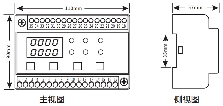 睿控厂家 消防设备电源状态监控传感器AFPM3-2AV ZXVA ZXVI AFPM1